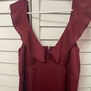 Stylish Burgundy Dress great for weddings or family photos